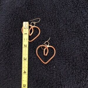 Copper wire earrings